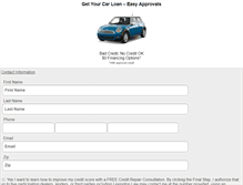 Tablet Screenshot of myautoloansavings.com